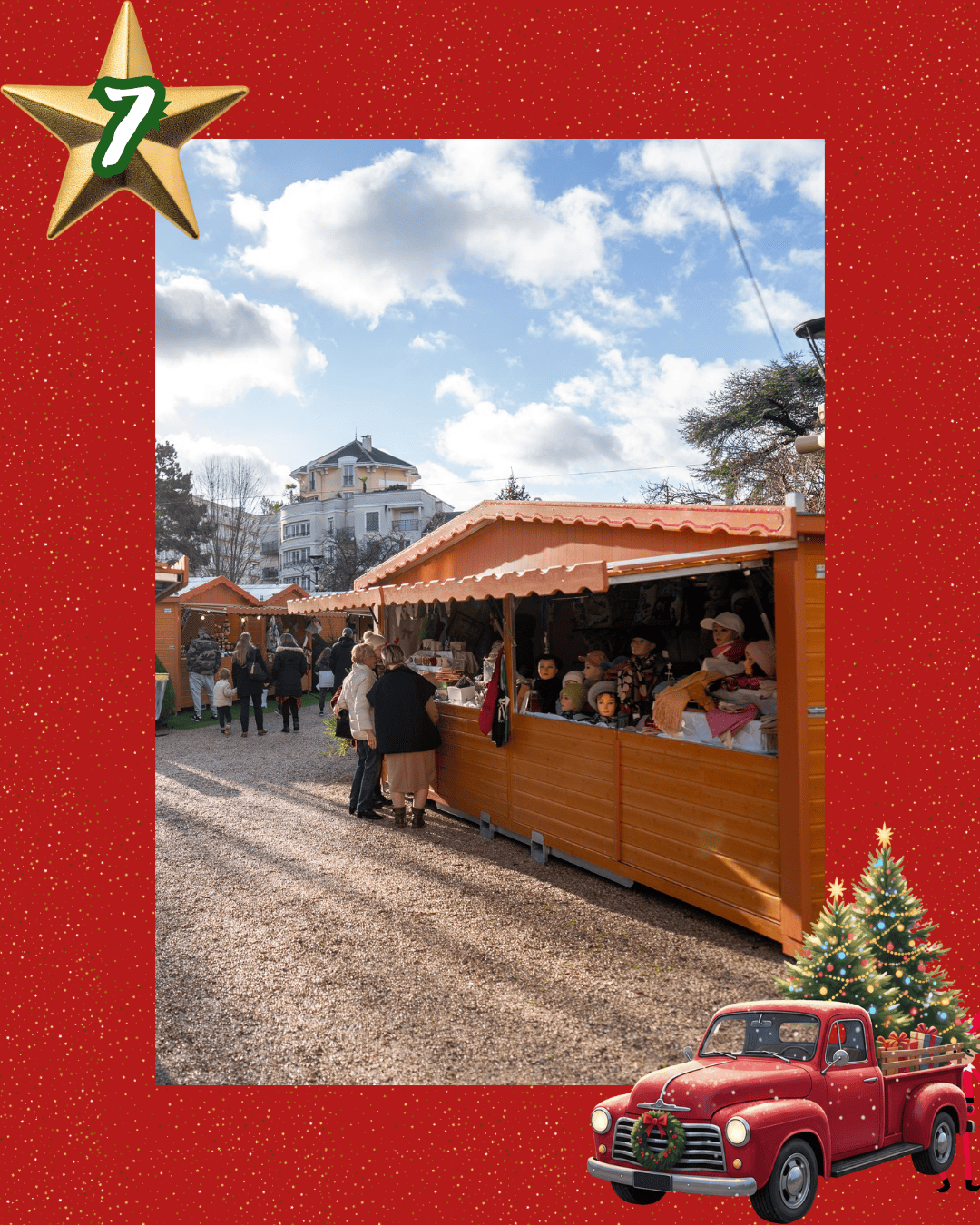 Retrouvez nos chalets pliables au marché de Noël de Saint-Gratien