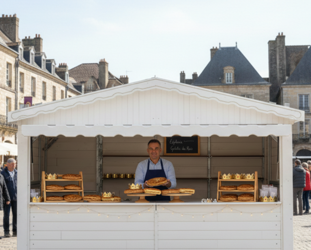 Nos chalets, chaleureux et fonctionnels, offrent aux artisans et commerçants un lieu idéal pour mettre en valeur leur savoir-faire. C’est l’endroit parfait pour présenter vos réalisations.